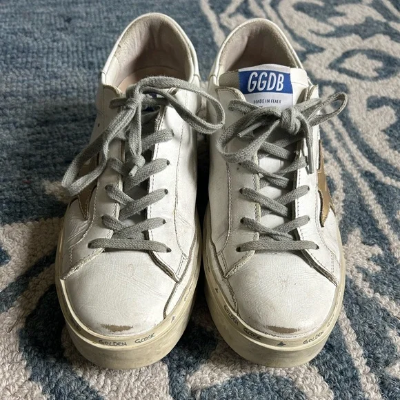 Golden Goose Hi Star Leather Low-top Sneakers in White excellent conditi… - Picture 4 of 11